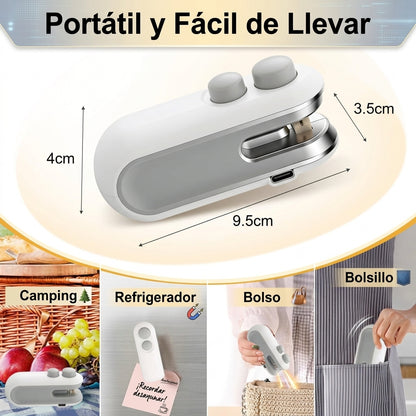 Sellador y Cortador de Bolsas Recargable USB